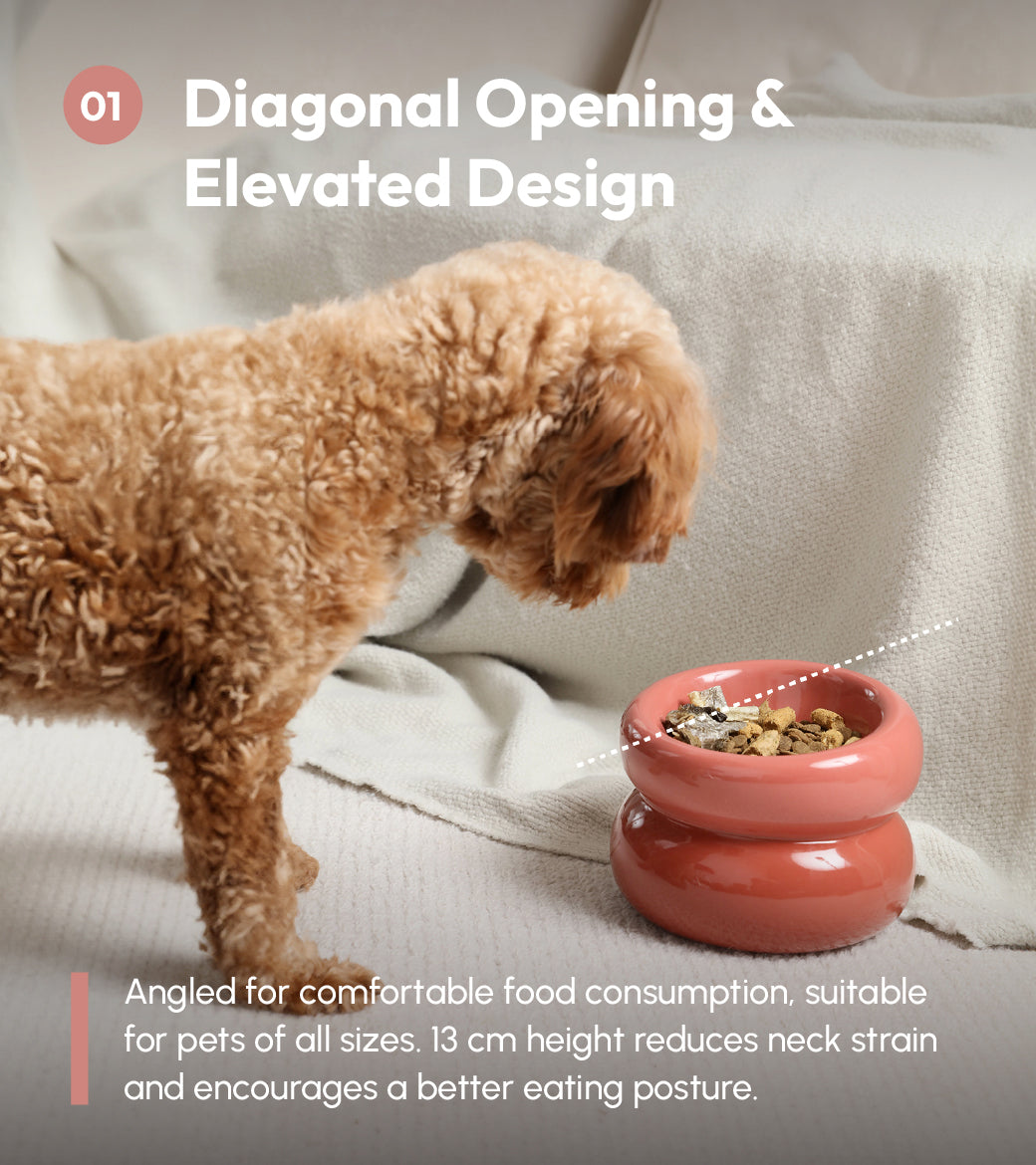 Soufflé Matskål för Husdjur - Rose Pink