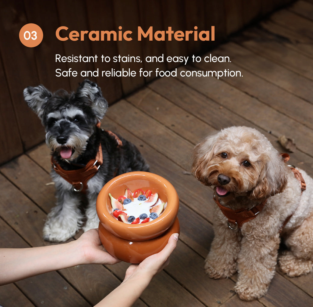 Soufflé Matskål för Husdjur - Amber Orange