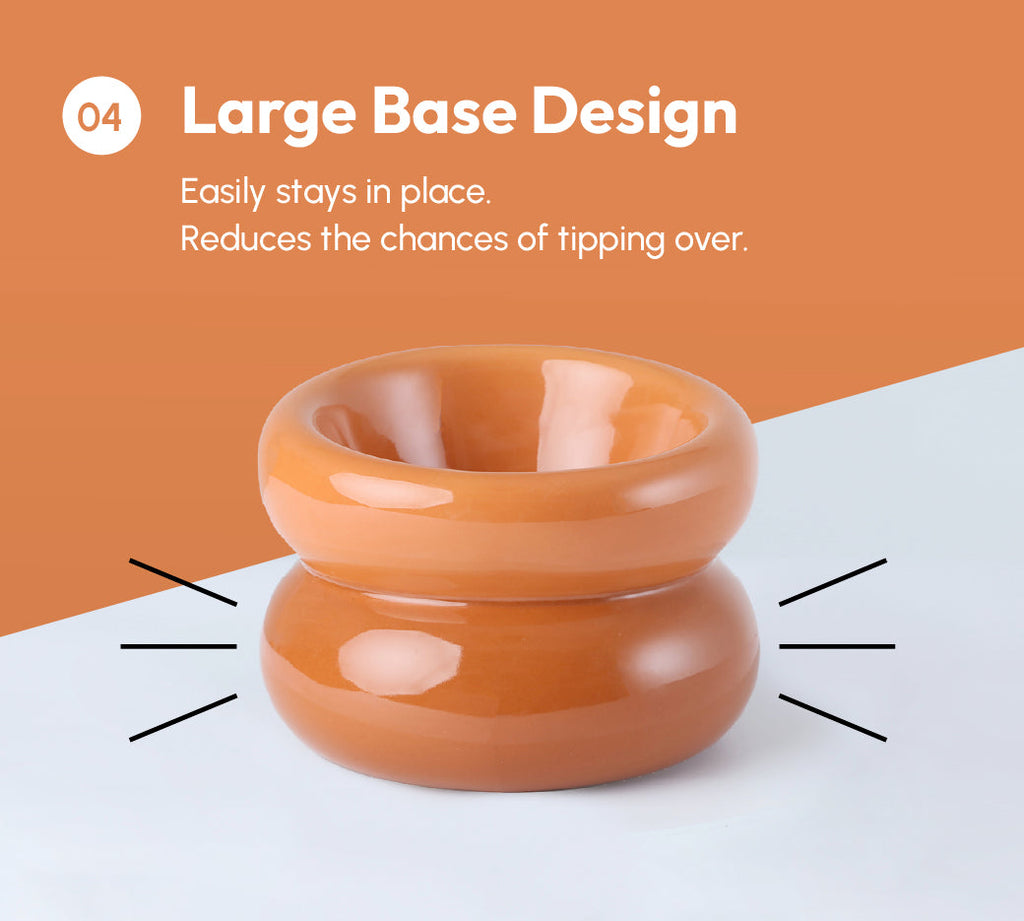 Soufflé Matskål för Husdjur - Amber Orange