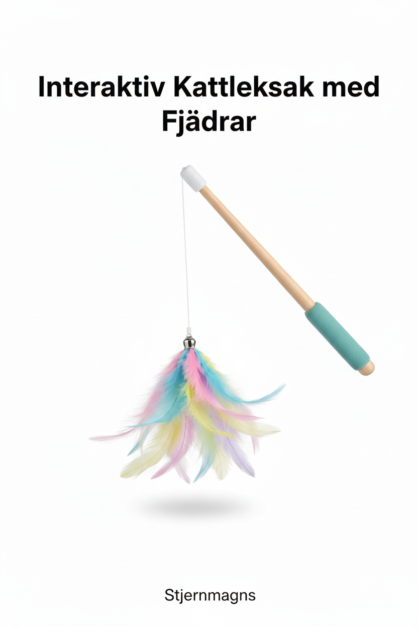 Interaktiv Kattleksak med Fjädrar