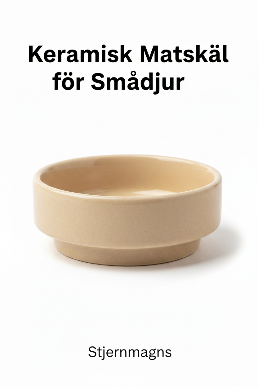 Keramisk Matskål för Smådjur