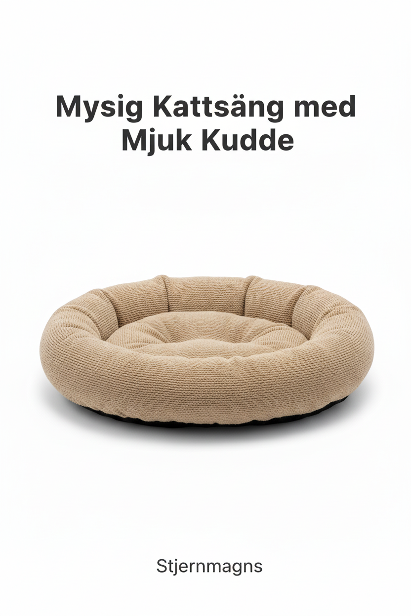 Mysig Kattsäng med Mjuk Kudde